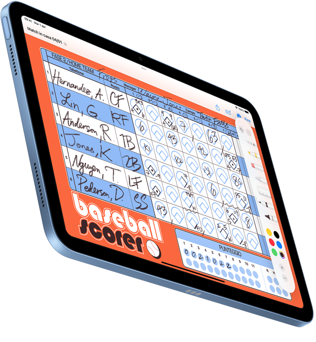 Un iPad che mostra un documento scritto a mano creato con la funzione per annotare i PDF