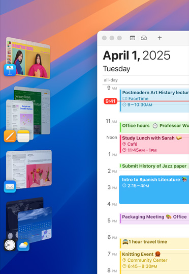 Diverses apps iOS regroupées affichées sur un bureau.