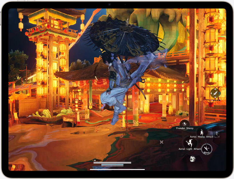iPad Air showcasing advanced graphics for gaming