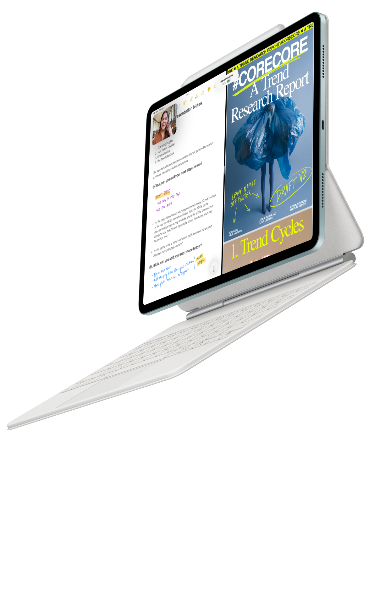 Magic Keyboardi ja Apple Pencil Proga ühenduv iPad Air